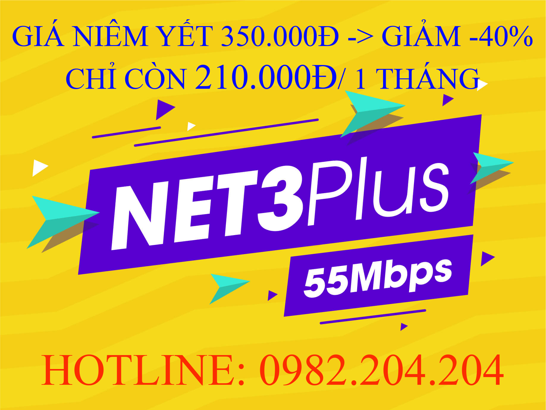 Lắp mạng Viettel Net 3 plus