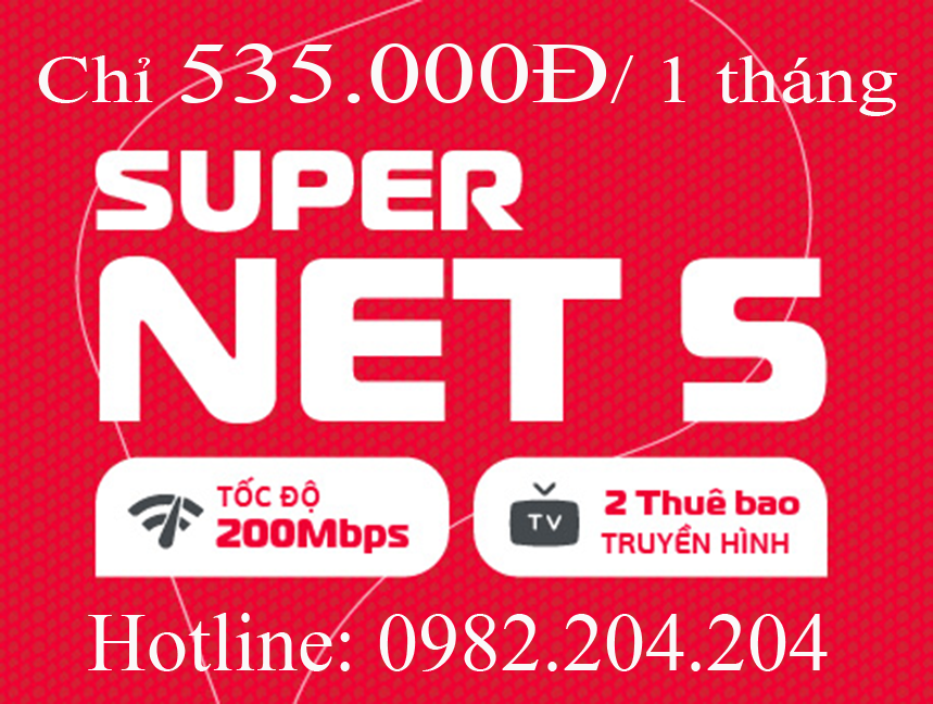 16.Lắp mạng Viettel Home Wifi gói Supernet 5 hàng tháng chỉ 535.000Đ