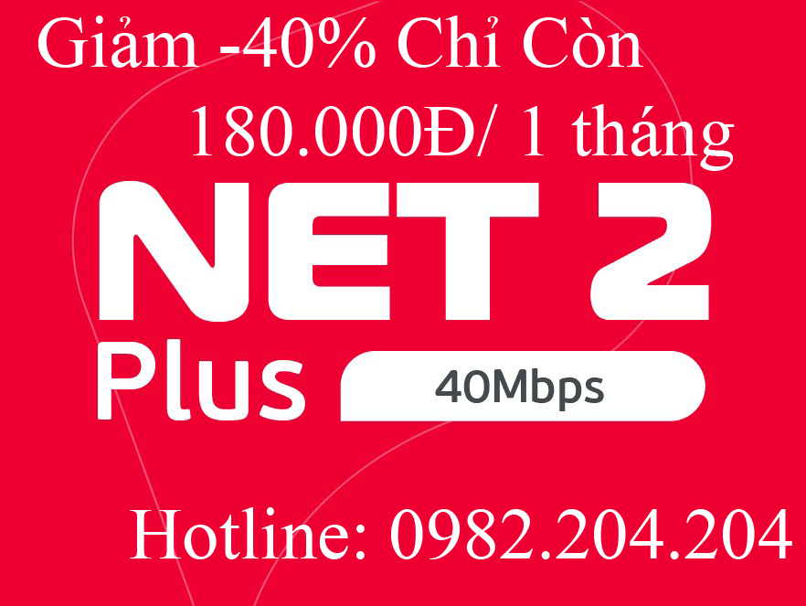Gói wifi net 2 plus viettel