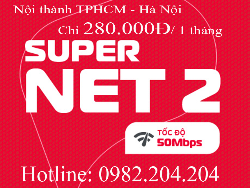 supernet 2 Viettel nội thành TPHCM