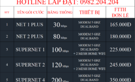 Bảng Giá Lắp Đặt Mạng Internet Cáp Quang Wifi Viettel Dương Kinh Hải Phòng 2022