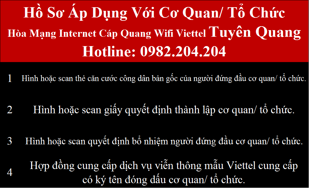 Lắp wifi Viettel Tuyên Quang