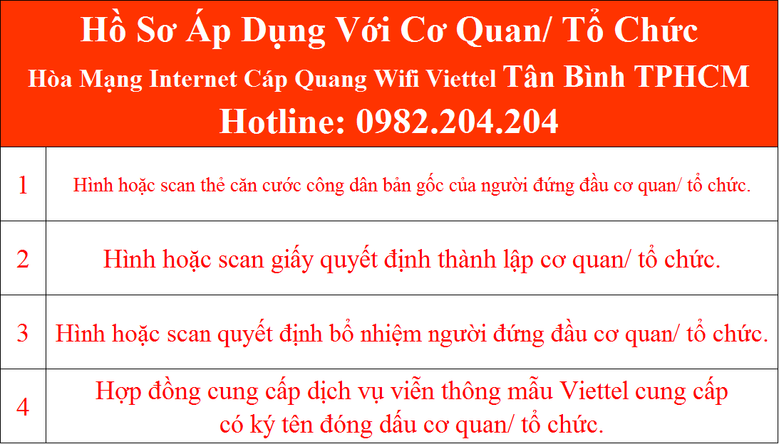 Đăng ký lắp internet Viettel Tân Bình TPHCM