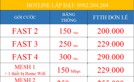 Khuyến Mãi Giá Các Gói Cước Mạng Internet Cáp Quang Wifi Viettel 2023